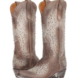 NEW OLD GRINGO Women's Cowboy Western Boots Eagle Metal  Stud 9.5